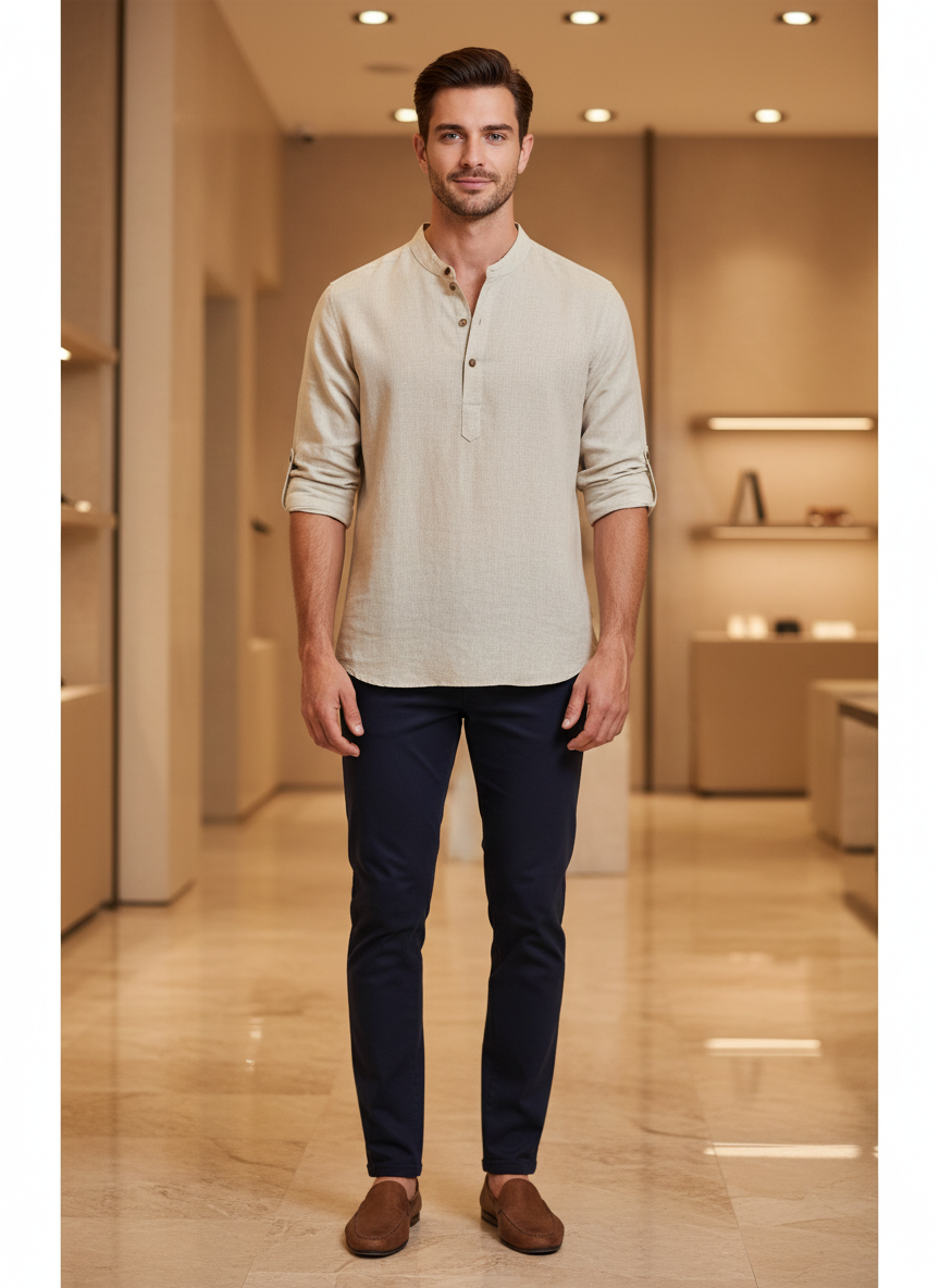 Camicia Uomo in Lino