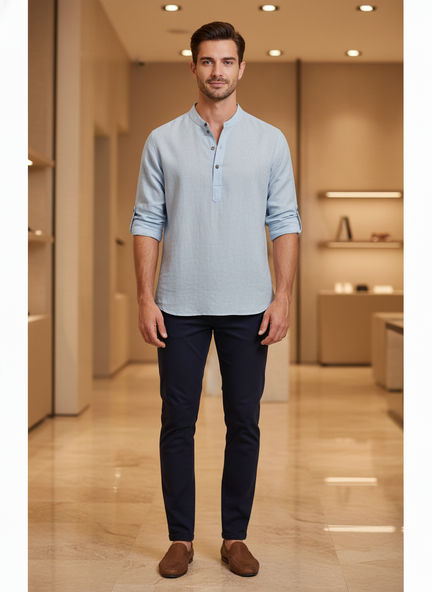 Camicia Uomo in Lino